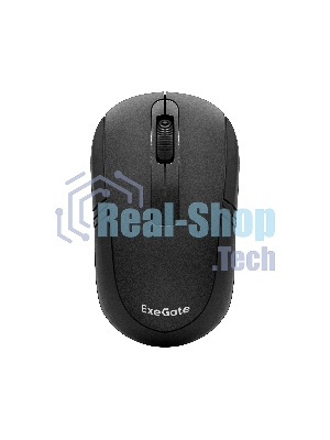 Мышь беспроводная ExeGate Professional Standard SR-9021 черный, 1200 dpi, радиоканал, USB, кнопки - 3