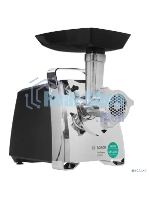 Мясорубка электрическая Bosch MFW67440 черный, 2000 Вт, 3.5 кг/мин, реверс, защита от перегрузки, насадки - 4