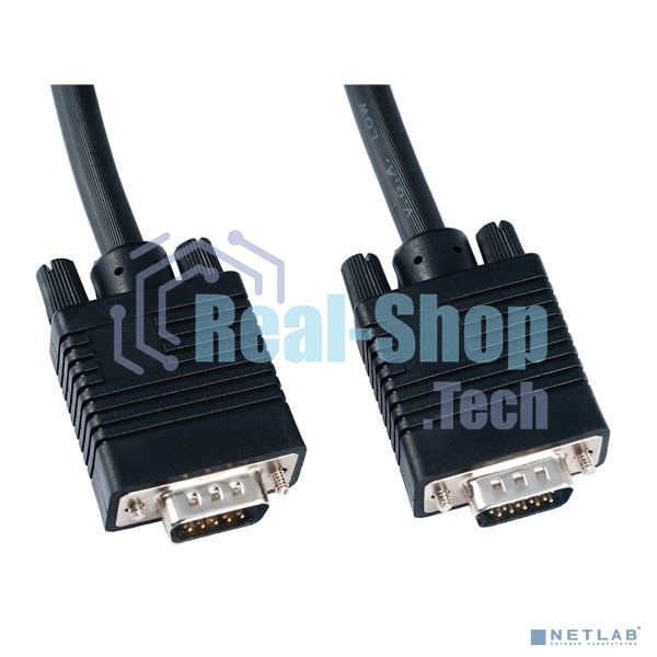Кабель PERFEO VGA/SVGA вилка - VGA/SVGA вилка, с ф/фильтрами, 3 м. (V7002)