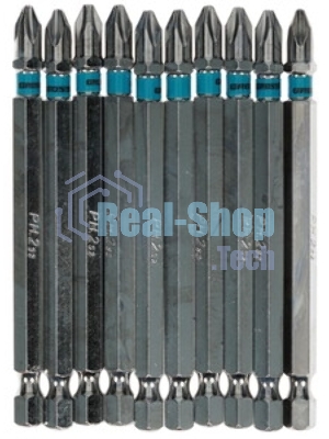 Бита Gross PH2х25мм, сталь S2, шестигр., 10 шт.