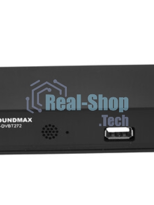 Приставка для цифрового ТВ SoundMax SM-DVBT272 черный, DVB-T2, DVB-T, DVB-C, HDMI, USB 2.0 х2