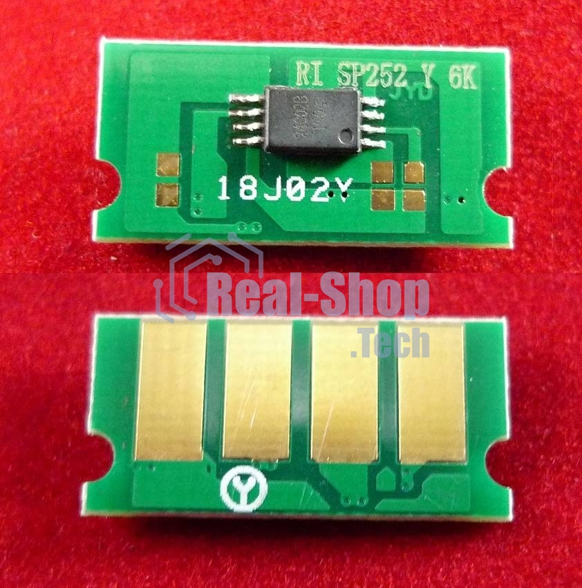 Чип ELP для Ricoh Aficio SP C252Dn/C252Sf/C262Dnw/C262Sf Yellow 6K (SPC252HE)