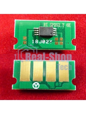 Чип ELP для Ricoh Aficio SP C252Dn/C252Sf/C262Dnw/C262Sf Yellow 6K (SPC252HE)