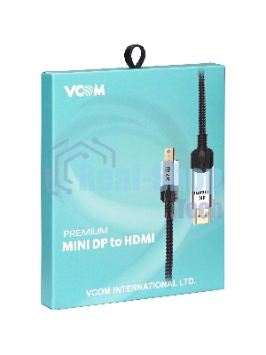 Кабель-переходник miniDisplayPort M-> HDMI M 4K@60Hz 1,5 м VCOM