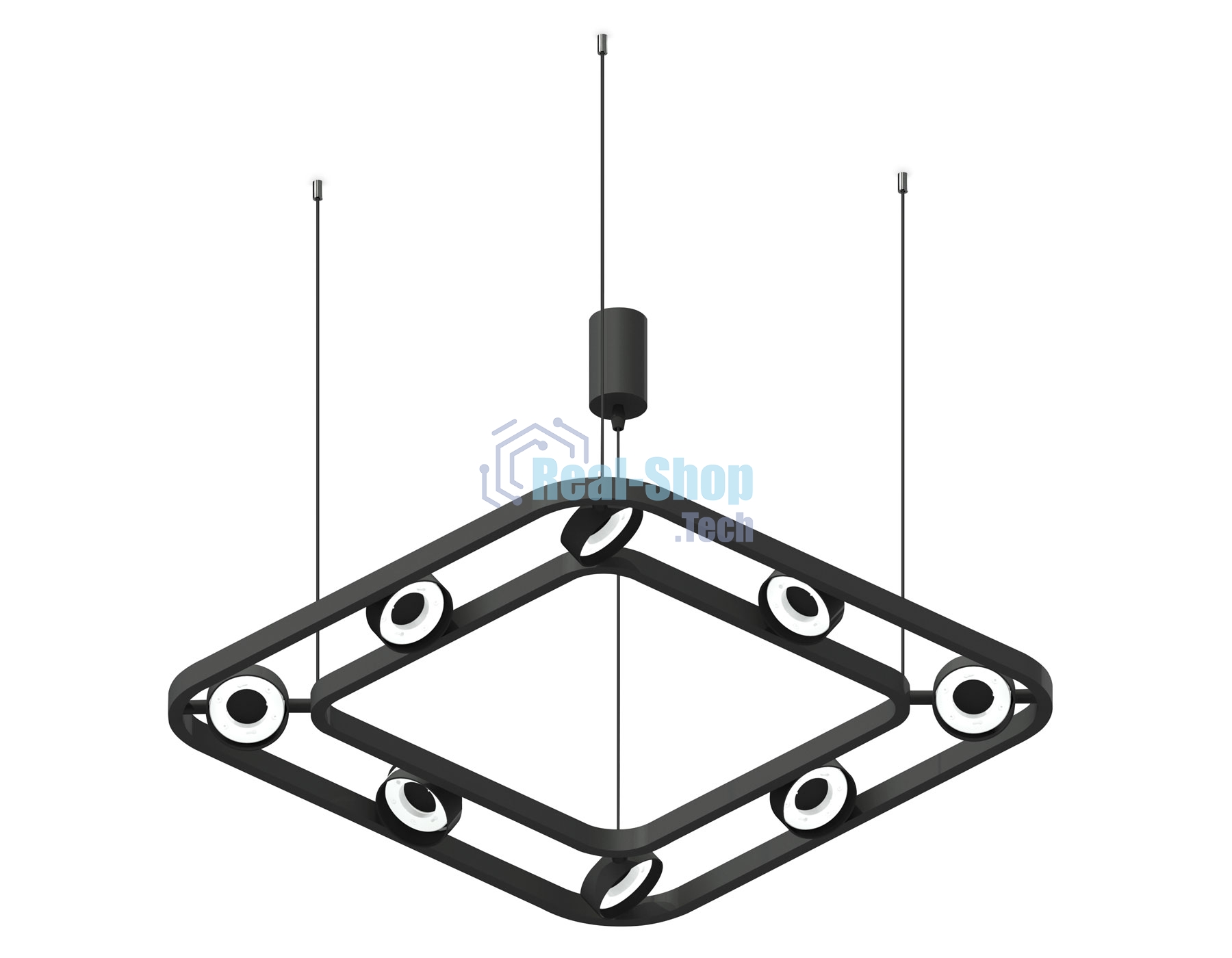 Корпус светильника C9182/8 SBK черный песок 700*700*800mm GX53/8