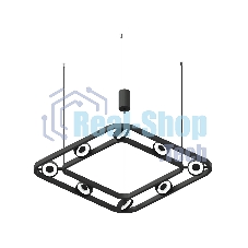 Корпус светильника C9182/8 SBK черный песок 700*700*800mm GX53/8