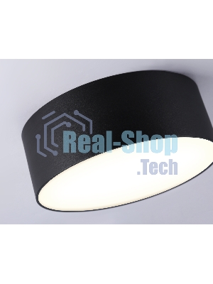 Потолочный светодиодный светильник Ambrella light FV5513 BK черный LED 15W 3000K D120*58 (Без ПДУ)
