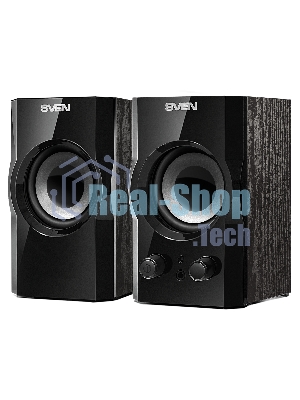 Акустическая система SVEN SPS-606, черный, акустическая система 2.0 (мощность 2x3 Вт(RMS))