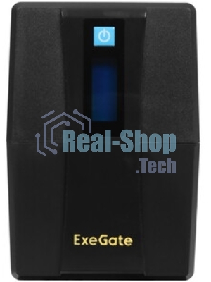Источник бесперебойного питания ExeGate Smart LB-800.LCD.AVR.4C13 (800VA/480W, LCD, AVR, 4*C13, батарея 12V 9Ah, Black)
