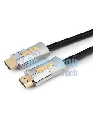 Кабель Cablexpert HDMI, серия Platinum, 1 м, v2.0, M/M, позол.разъемы, металлический корпус, ферритовые кольца, блистер