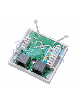 Рoзетка комбинированная внешняя Rexant, RJ-45(8P-8C) + RJ-11(6P-4C), UTP неэкранированная
