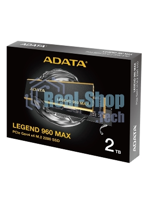 Накопитель SSD ADATA LEGEND 960 MAX, 2Tb, PCIe 4.0 x4, M.2 2280, NVMe, R/W 7400/6800, с радиатором