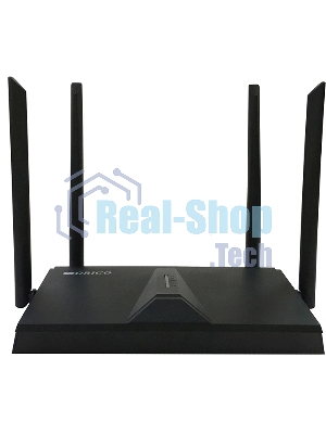 Двухдиапазонный Wi-Fi 6 маршрутизатор AX1800, 1x1000Base-T WAN, 3x1000Base-T LAN, 4 внешние антенны 5 dBi