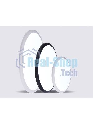 Потолочный светодиодный светильник Ambrella light FZ1234 BK черный IP44 42W 6400К D370*55 (Без ПДУ)