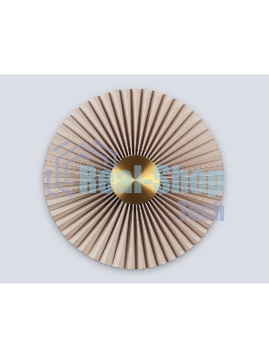 Настенный светильник Ambrella light LH72643 BR/WH латунь/бежевый 6W 3000K D300*100