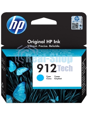 Картридж струйный HP 912 3YL77AE голубой (315стр.) для HP OfficeJet 801x/802x