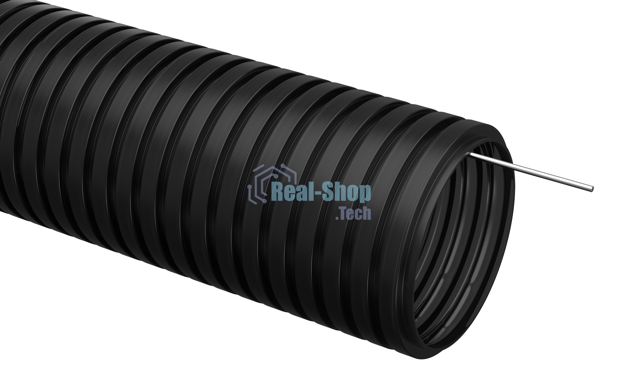 Труба гофр. IEK CTG20-25-K02-025-1 ПНД d 25 с зондом (25 м) черный
