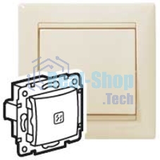 Переключатель Valena Classic DIY на 2 направления с подсветкой, Слоновая кость