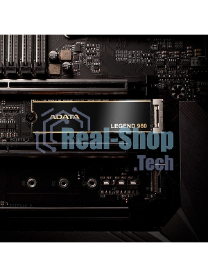 Накопитель SSD ADATA LEGEND 960, 4Tb, PCIe 4.0 x4, M.2 2280, NVMe, R/W 7400/6800, с радиатором