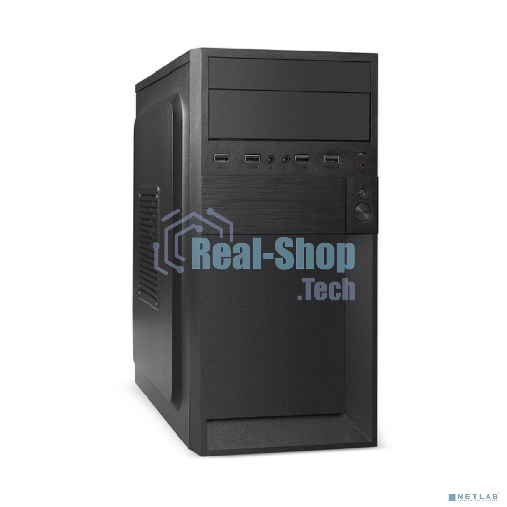 Компьютерный корпус Minitower ExeGate EX291139RUS BAA-105-01 (mATX, без БП, 2*USB, аудио, черный)