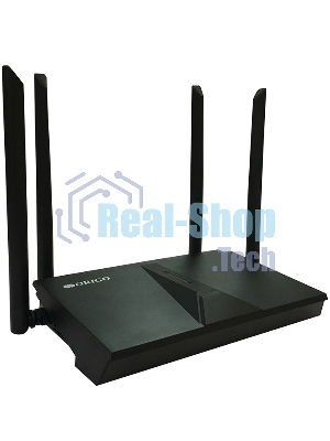 Двухдиапазонный Wi-Fi 6 маршрутизатор AX1800, 1x1000Base-T WAN, 3x1000Base-T LAN, 4 внешние антенны 5 dBi