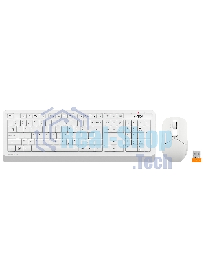 Комплект клавиатура+мышь A4Tech FStyler FG1012 беспроводной, USB, 1200 DPI, белый