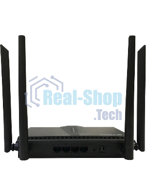 Двухдиапазонный Wi-Fi 6 маршрутизатор AX1800, 1x1000Base-T WAN, 3x1000Base-T LAN, 4 внешние антенны 5 dBi