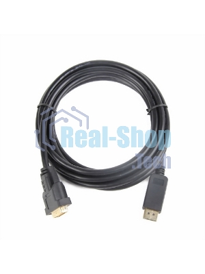 Кабель DisplayPort-DVI Gembird/Cablexpert 3м, 20M/19M, черный, экран, пакет