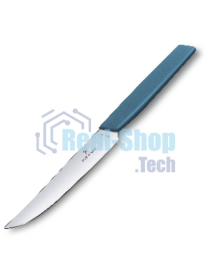 Нож кухонный Victorinox Swiss Modern (6.9006.122) стальной для стейка лезв.120мм прямая заточка синий