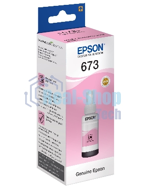 Чернила Epson 673 C13T673698 (аналог C13T67364A) светло-пурпурный 70мл для Epson L800/L810/L850/L1800