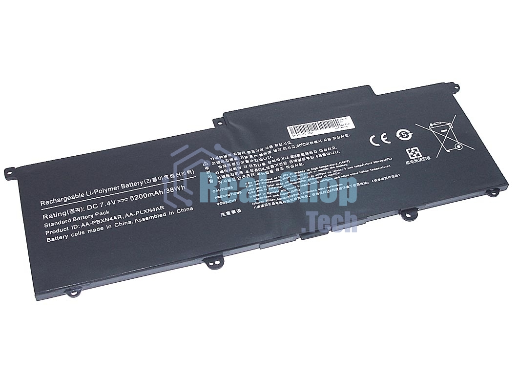 Аккумуляторная батарея для ноутбука Samsung 900X3C 7.4V 5200mAh OEM черный