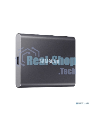 Внешний SSD Samsung T7, 2TB, USB 3.2 Gen 2 Type-C, R/W 1050/1000, титан