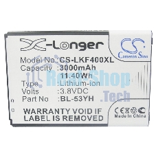 Аккумулятор CameronSino CS-LKF400XL BL-53YH для LG G3 Stylus D690 3.8V, 3000mAh, 11.40Wh
