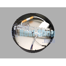 Потолочный светодиодный светильник Ambrella light FV5513 BK черный LED 15W 3000K D120*58 (Без ПДУ)
