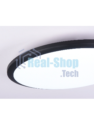 Потолочный светодиодный светильник Ambrella light FZ1235 BK черный IP44 48W 6400К D450*55 (Без ПДУ)