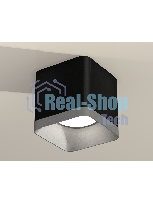 Светильник Ambrella Light XS7806003 SBK/SSL черный песок/серебро песок MR16 GU5.3 (C7806, N7703)
