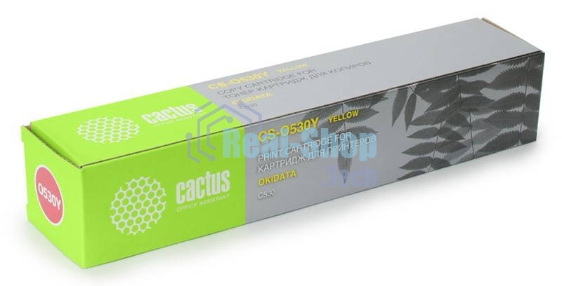 Картридж лазерный Cactus CS-O530Y желтый (5000 стр.) для OKI C530
