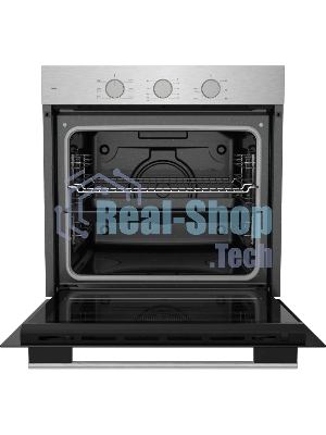Духовой шкаф электрический Kuppersberg HF 603 BX 60 см, 80 л, High-Tech, 6 режимов, паровая очистка, черный + нерж. сталь