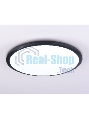 Потолочный светодиодный светильник Ambrella light FZ1235 BK черный IP44 48W 6400К D450*55 (Без ПДУ)