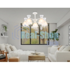 Светильник Ambrella light TR3179/5 WH белый E27/5 max 40W D570*280