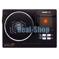 Радиоприемник Сигнал Эфир-10, черный, бат.2хR20 (не в компл.), 220V, USB, SD, micro-SD, 2 светод.фонар.