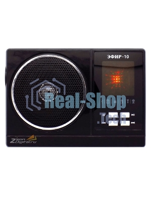 Радиоприемник Сигнал Эфир-10, черный, бат.2хR20 (не в компл.), 220V, USB, SD, micro-SD, 2 светод.фонар.