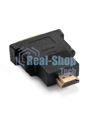 Переходник DVI-D-HDMI ExeGate EX-HDMI-DVI-3 (25F/19M, v 1.4b, позолоченные контакты, экран)