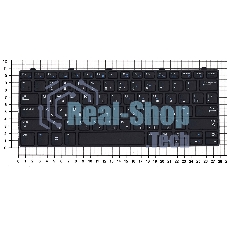 Клавиатура для ноутбука Dell Vostro 5301 черная с подсветкой