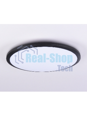 Потолочный светодиодный светильник Ambrella light FZ1235 BK черный IP44 48W 6400К D450*55 (Без ПДУ)