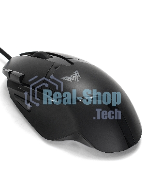 Мышь проводная Crown CMGM-901 черный, 4800 dpi, USB, кнопки - 8