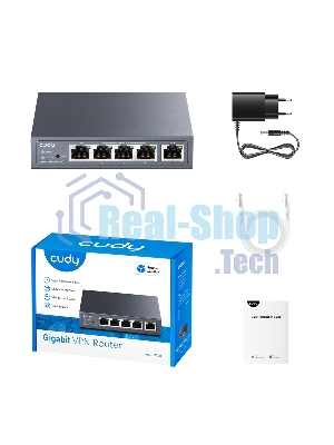 Маршрутизатор Cudy R700, 1×WAN + 3×WAN/LAN + 1×LAN