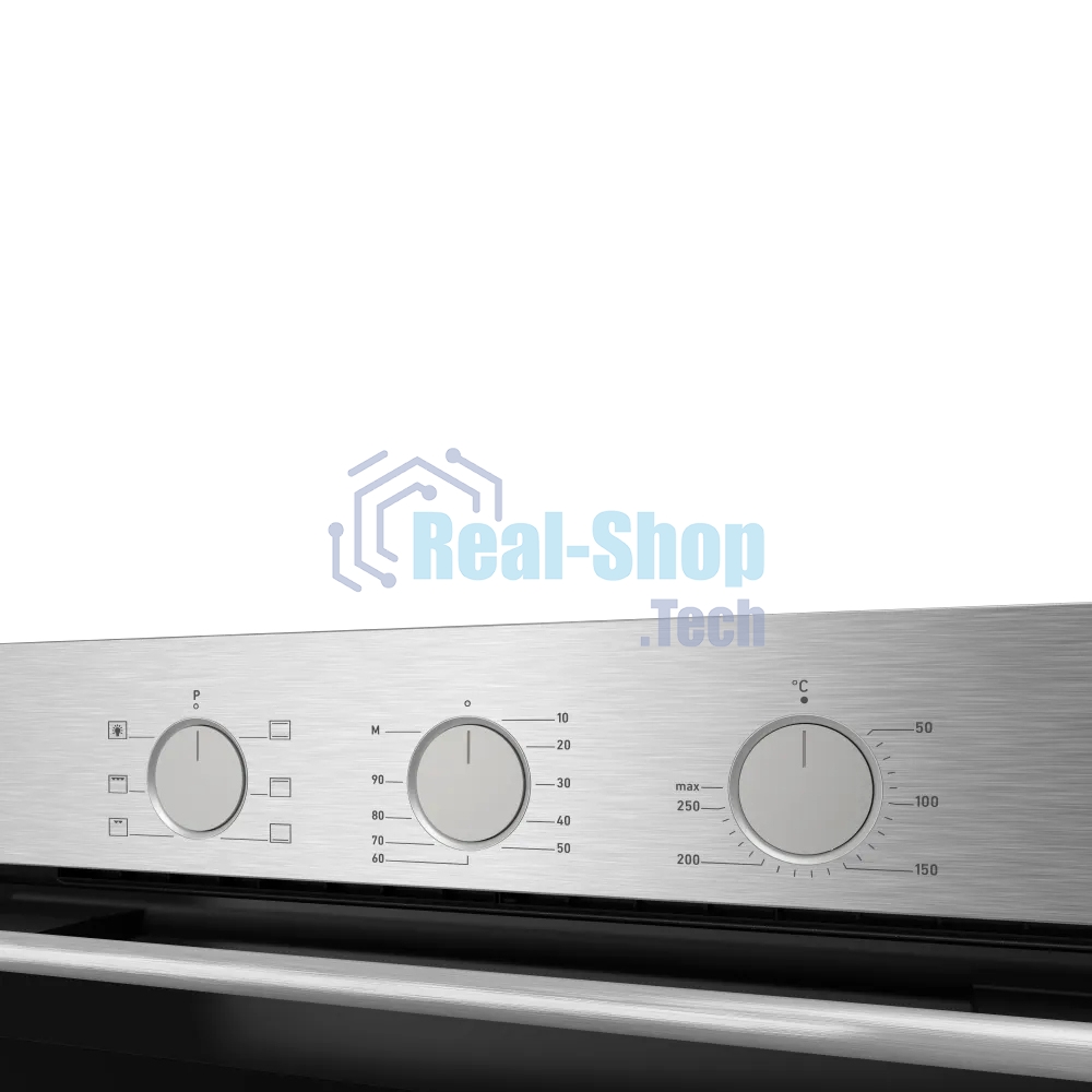 Духовой шкаф электрический Kuppersberg HF 603 BX 60 см, 80 л, High-Tech, 6 режимов, паровая очистка, черный + нерж. сталь