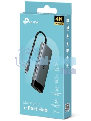 Разветвитель USB-C TP-Link UH7020C 2порт. серый
