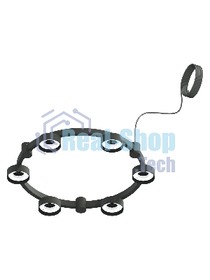 Корпус светильника C9232/6 SBK черный песок D550*70.5mm GX53/6